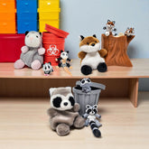 Full Trash Squad Set | 3-Piece Animal Fidget Bundle with Plush Buddy & Display Container