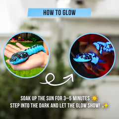 Glow-in-the-Dark Garter Snake | 3D Printed Serpent Figurine