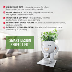 Pee Man Succulent Planter β Funny & Quirky Plant Pot Gift