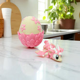 Cherry Blossom Pink Dragon With Egg
