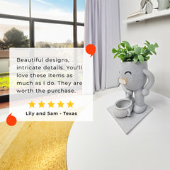 Pee Man Succulent Planter β Funny & Quirky Plant Pot Gift