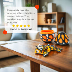 Monarch Blossom Guardian | Butterfly-Inspired 3D Printed Dragon