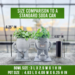 Pee Man Succulent Planter β Funny & Quirky Plant Pot Gift