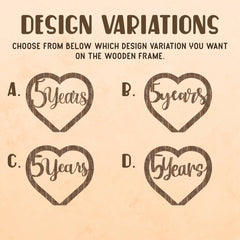 Personalized Heart Wedding Anniversary Gift