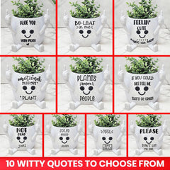 Middle Finger Succulent Pot Witty Quotes | 3D Printed Happy Planter
