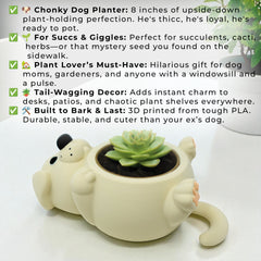 Chonky Dog Belly Plant Pot