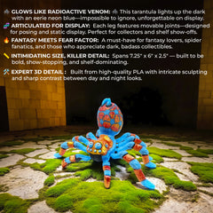 Articulated Glow in The Dark Tarantula – Boldly Designed Fantasy Spider Figure