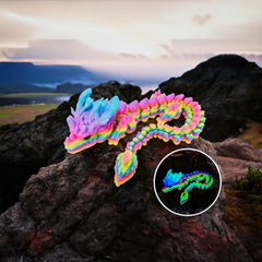 Glow In Dark Dragon Multicolor Pink