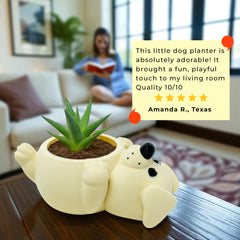 Chonky Dog Belly Plant Pot