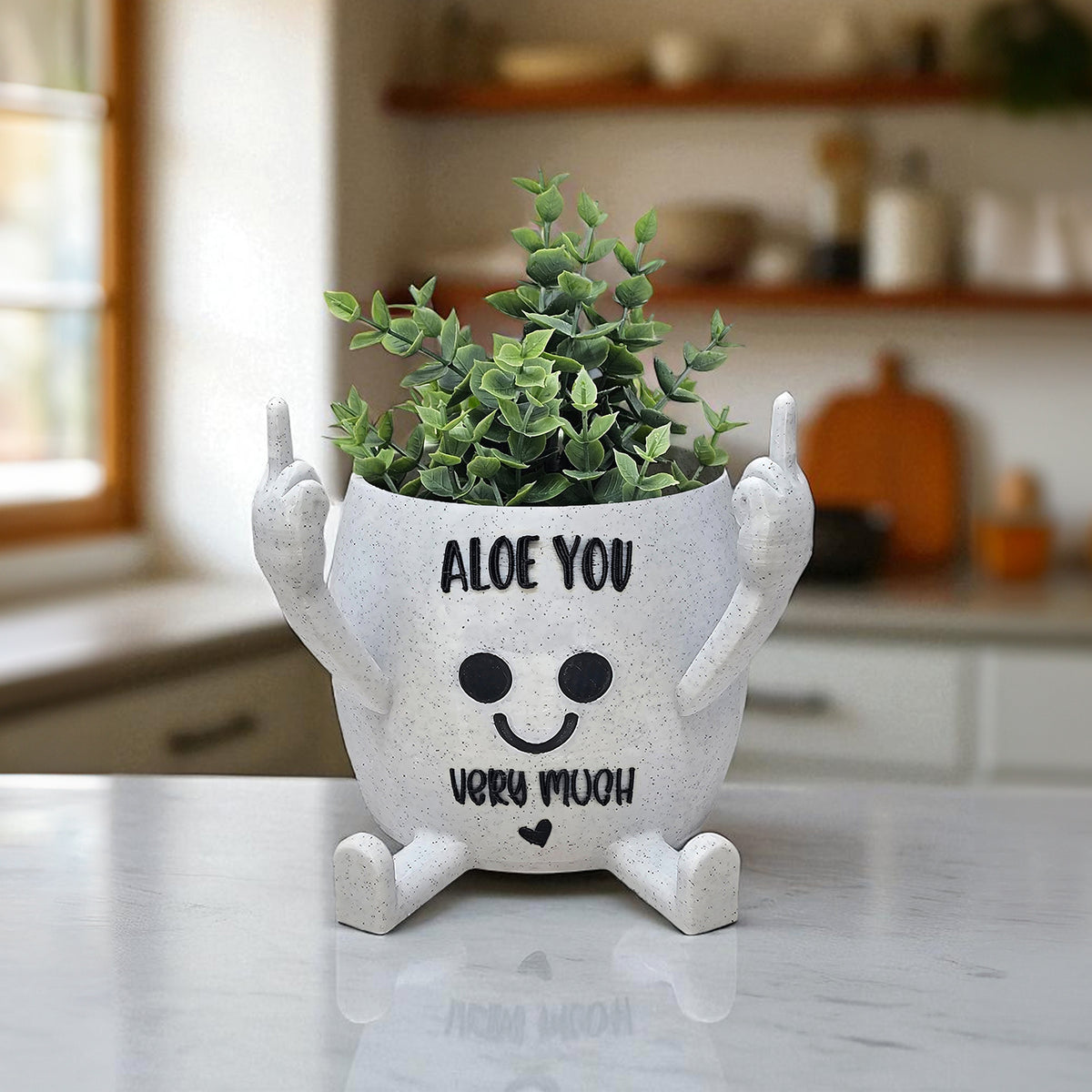 Middle Finger Succulent Pot Witty Quotes | 3D Printed Happy Planter