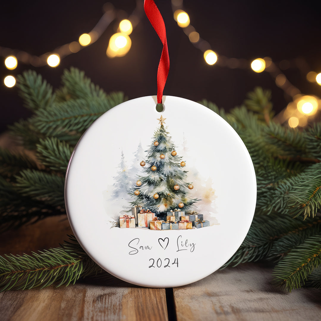 Personalized Christmas Tree Ornament - 7 Stunning Designs - Custom Keepsake for 2024