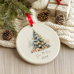 Personalized Christmas Tree Ornament - 7 Stunning Designs - Custom Keepsake for 2024
