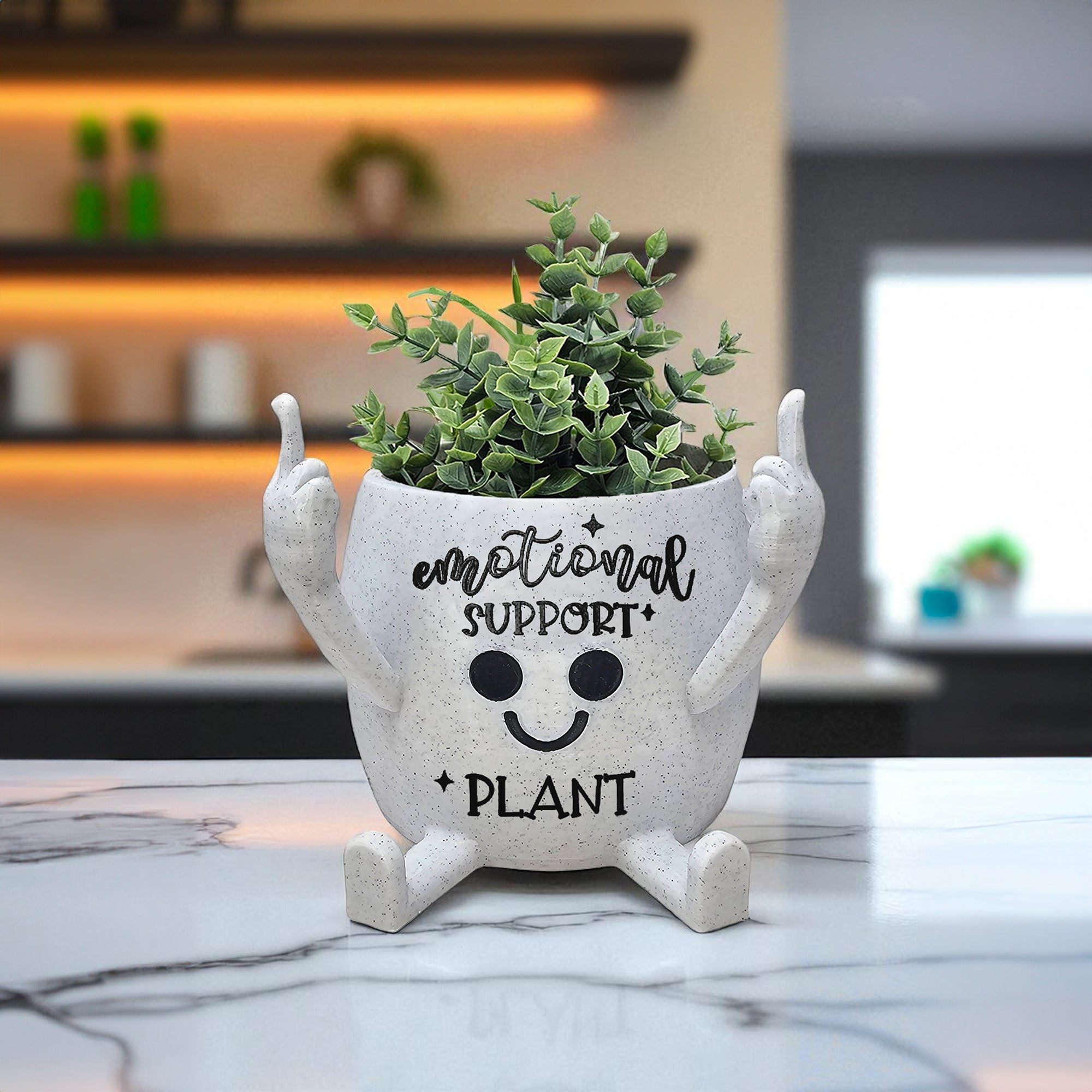 Middle Finger Succulent Pot Witty Quotes | 3D Printed Happy Planter