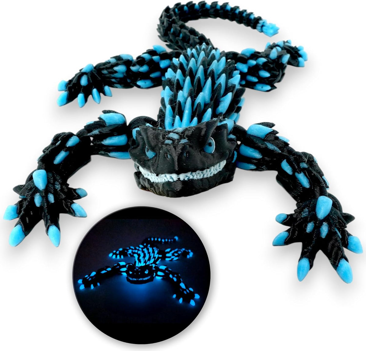 Glowing Armadillo Lizard 3d Printed