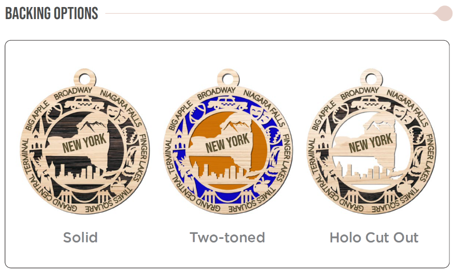 USA 3D State Shape Ornaments - Handcrafted American Made Home Decor Gifts, Unique Travel Souvenirs, State Pride Decor, Gift for Travelers