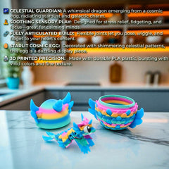 Celestial Guardian Dragon  | 3D Printed Articulated Fidget Toy