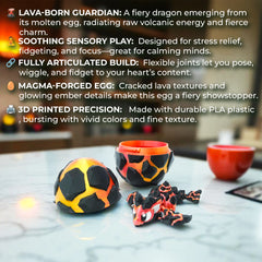 Articulated Lava Dragon & Egg – The Emberborn Sentinel