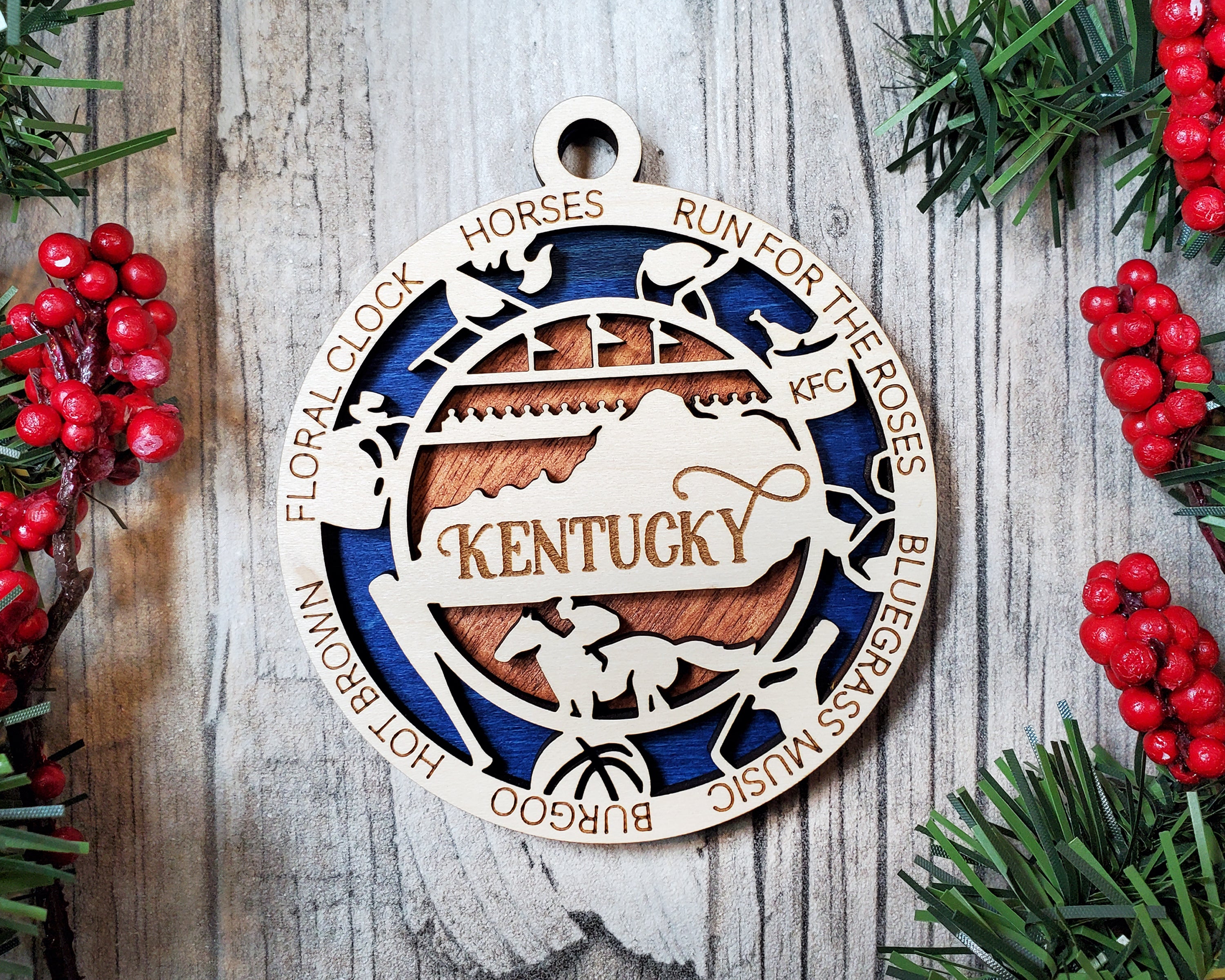 USA 3D State Shape Ornaments - Handcrafted American Made Home Decor Gifts, Unique Travel Souvenirs, State Pride Decor, Gift for Travelers
