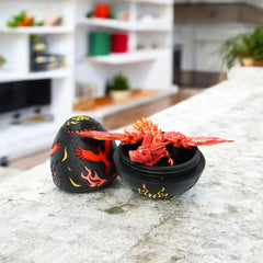 Phoenix Dragon With Egg Articulated Fidget Toy 3d Printed
