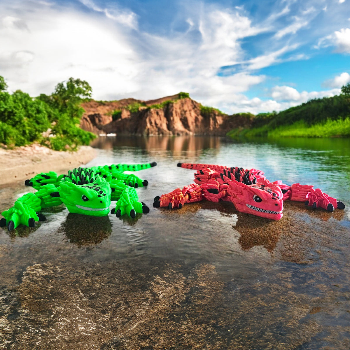 Articulated Lizard Armadillo 3d Printed | Tactile Sensory Toy