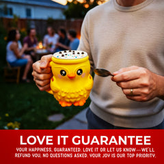 Chickadee Chicklet | Cute Animal Ice Cream Pint Holder or Ramen Noodle Bowl