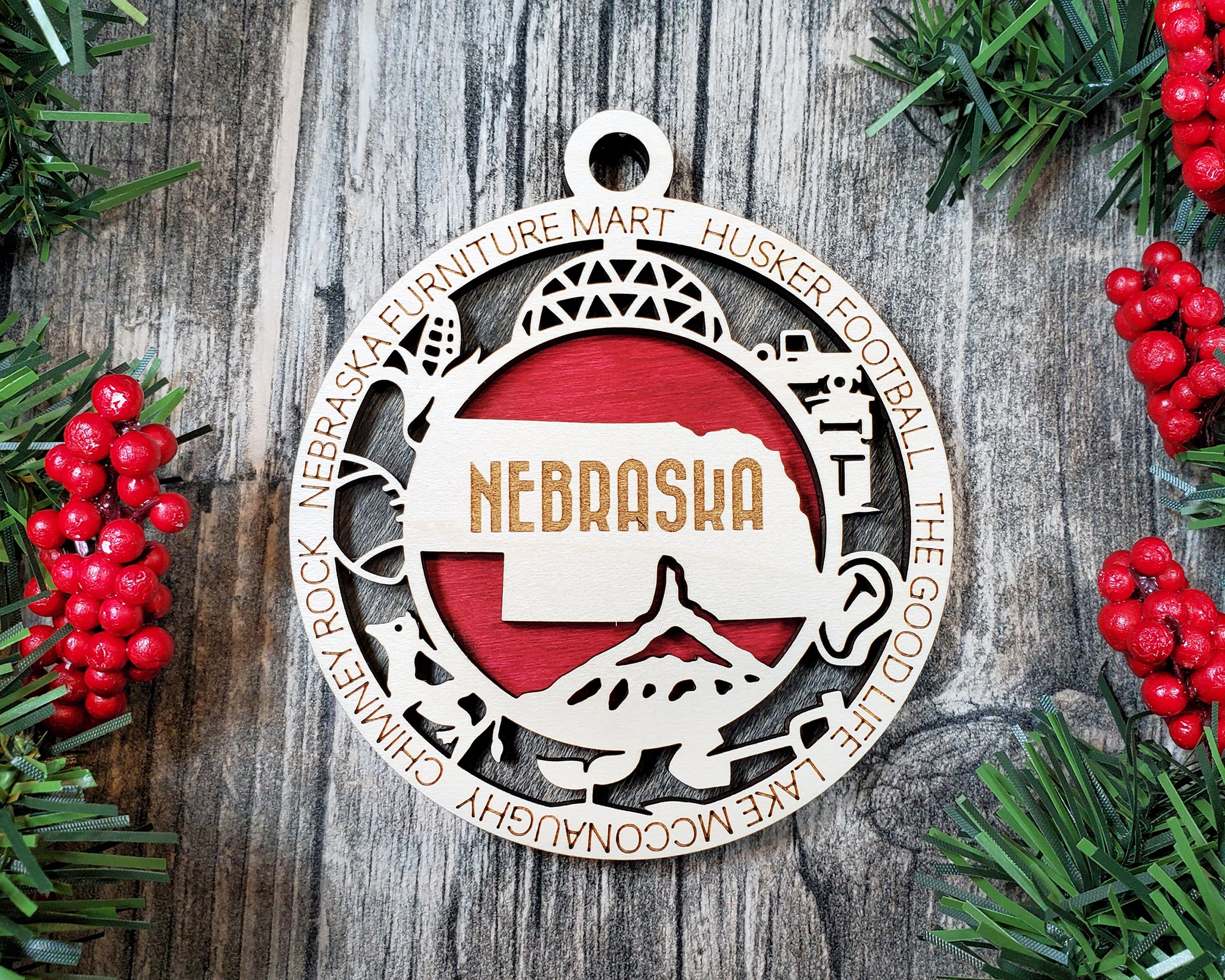 USA 3D State Shape Ornaments - Handcrafted American Made Home Decor Gifts, Unique Travel Souvenirs, State Pride Decor, Gift for Travelers