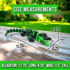 Glow-in-the-Dark Articulated Alligator – Emerald Warden of the Shadows