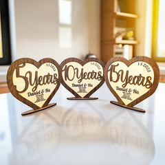 Personalized Heart Wedding Anniversary Gift