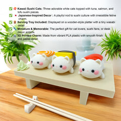 Sushi Cat Toy Kawaii Desk Decor