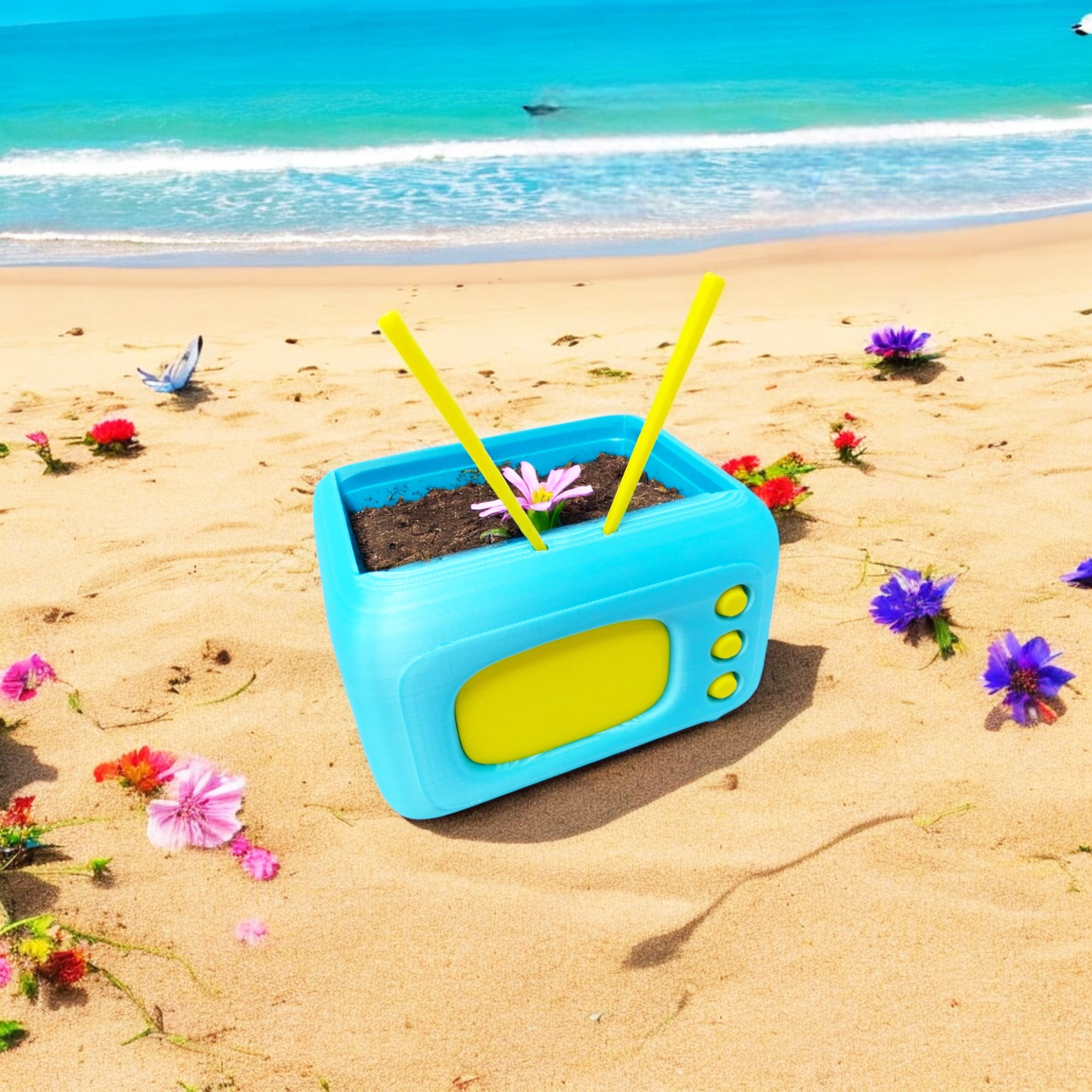 Retro Tv Succulent Plant Pot