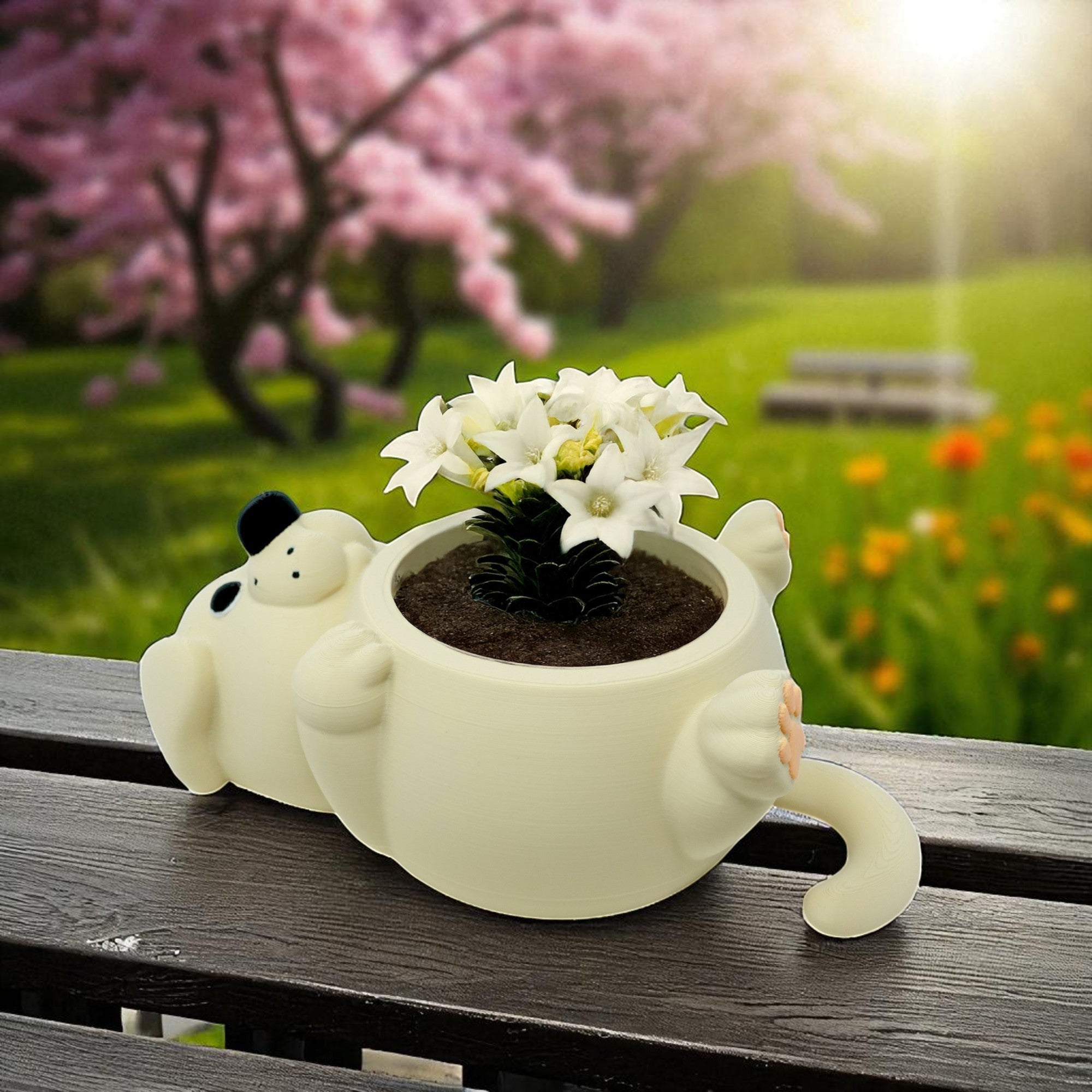 Chonky Dog Belly Plant Pot