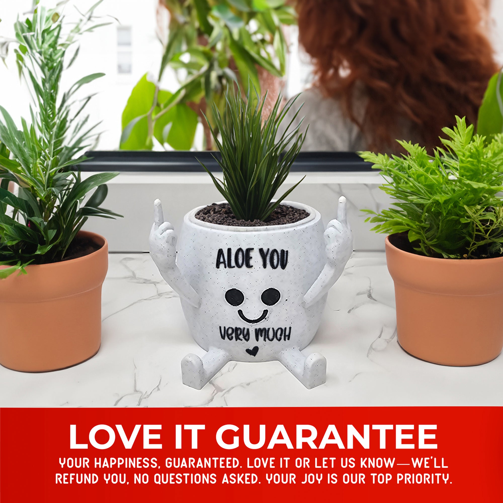 Middle Finger Succulent Pot Witty Quotes | 3D Printed Happy Planter
