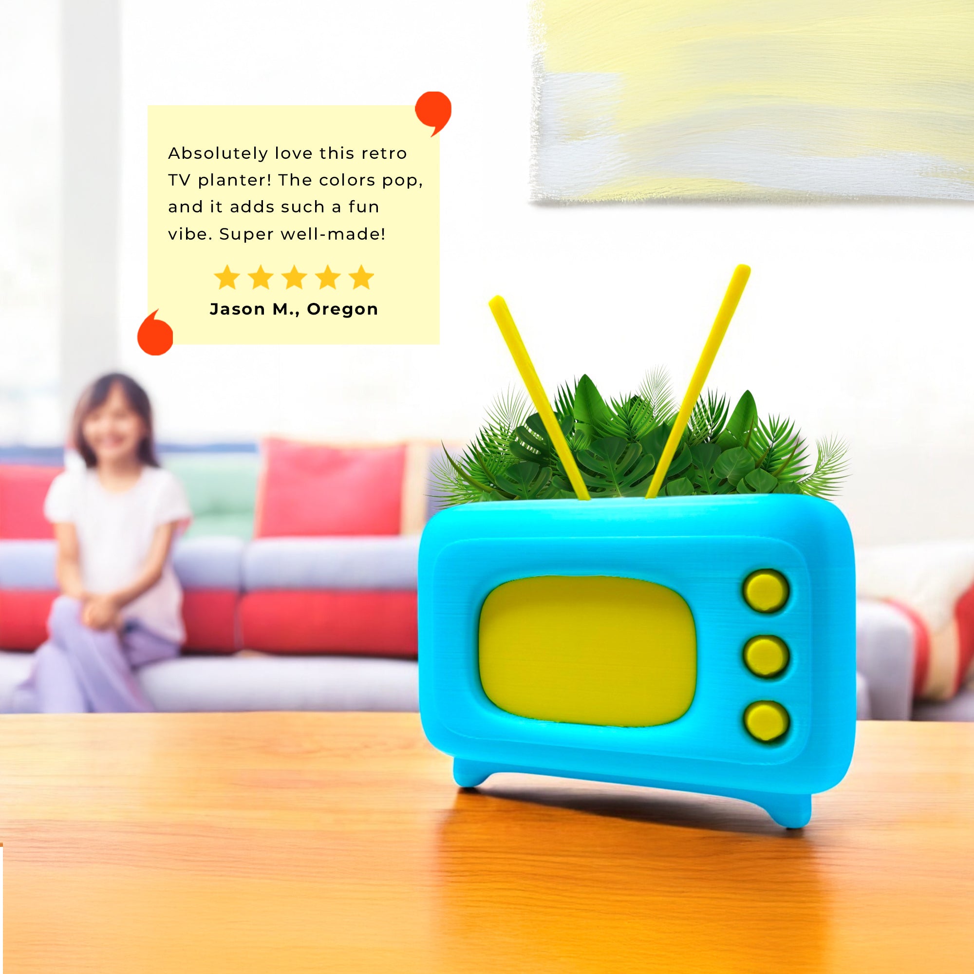 Retro Tv Succulent Plant Pot
